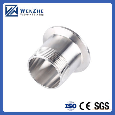 Pipe à filetage féminin sanitaire personnalisée adaptée à une ferrule de 2,5 pouces TRI CLAMP OD 77mm