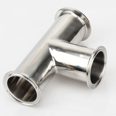 Hexagon Clamp Tee en acier inoxydable 304 à 3 coussinets en silicone Adapté à 1,5 " Tri Clamp
