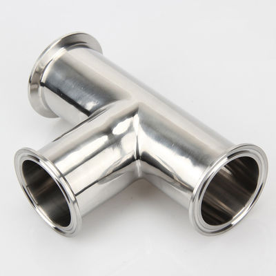 Hexagon Clamp Tee en acier inoxydable 304 à 3 coussinets en silicone Adapté à 1,5 " Tri Clamp