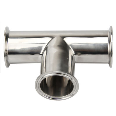 Hexagon Clamp Tee en acier inoxydable 304 à 3 coussinets en silicone Adapté à 1,5 " Tri Clamp