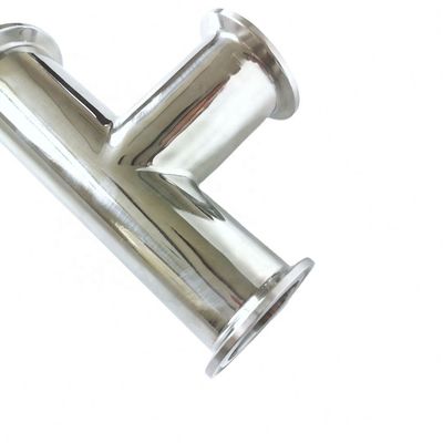 Hexagon Clamp Tee en acier inoxydable 304 à 3 coussinets en silicone Adapté à 1,5 " Tri Clamp