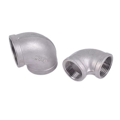 Pipe en acier inoxydable 201 304 montée à 90 degrés coude avec connexion féminine égale