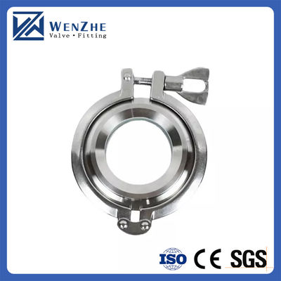 Code hexagonal/tête ronde Wenzhe Tri-clampe en acier inoxydable 304 à broche unique Tri-clampe lourde
