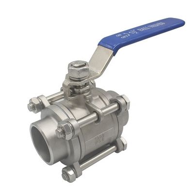 Ventilateur à billes en acier inoxydable résistant aux acides SS316 ou SS304 1000psi 3 pièces