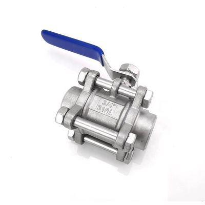 Ventilateur à billes en acier inoxydable résistant aux acides SS316 ou SS304 1000psi 3 pièces