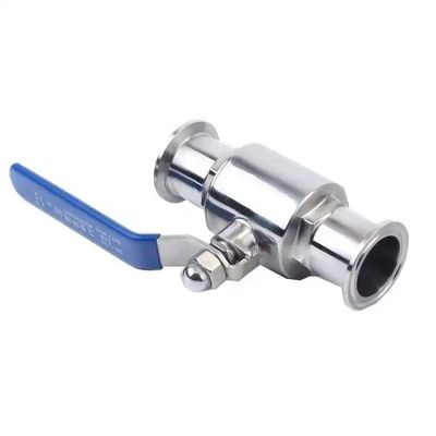 Support OEM SS304 1/4''-4.0' Homebrew Tri-clamp soupape à bille soupape sanitaire en acier inoxydable