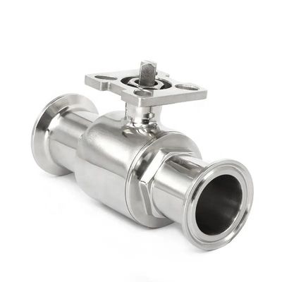 Support OEM SS304 1/4''-4.0' Homebrew Tri-clamp soupape à bille soupape sanitaire en acier inoxydable