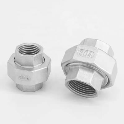 Connexion féminine d'acier inoxydable 304 tuyau coulé Union 3/4 " NPT x 3/4 " NPT adaptateur