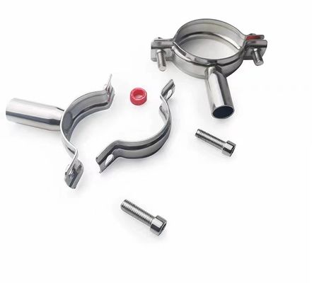 WZ Sanitaire SS 304 316 Serre à broche unique Tri Serre à broche raccords de tuyau porte-pipe 1/8"-4