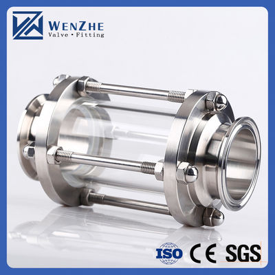 Acier inoxydable de qualité alimentaire 304 316L Sanitaire Tri Clampe Vue de verre Pipe de fixation Tubulaire Vue de verre