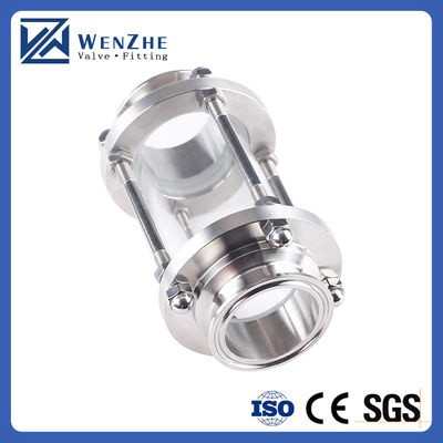 Acier inoxydable de qualité alimentaire 304 316L Sanitaire Tri Clampe Vue de verre Pipe de fixation Tubulaire Vue de verre