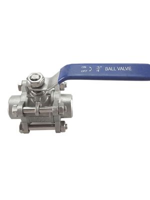 Ventilateur à bille à 3 pièces en acier inoxydable 304 316 à connexion masculine