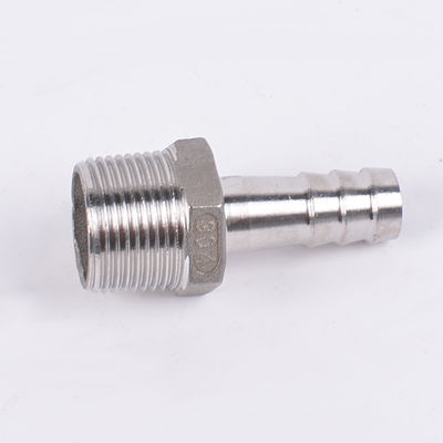 Pipe en acier inoxydable de 1 "barbe de tuyau x 3/4" NPT mâle pour le ménage