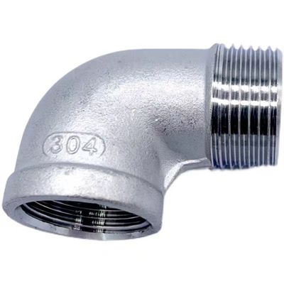 Acier inoxydable 301/304/316 90 degrés rue coude 1/2 " NPT Femme x 1/2 " NPT Homme