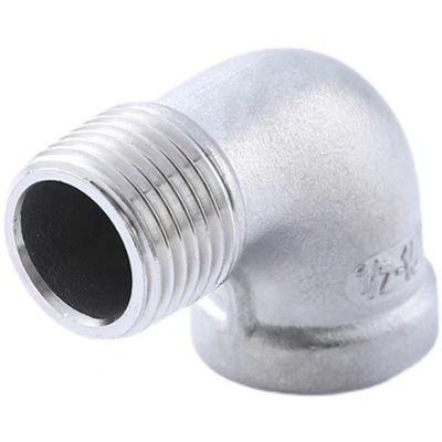 Acier inoxydable 301/304/316 90 degrés rue coude 1/2 " NPT Femme x 1/2 " NPT Homme