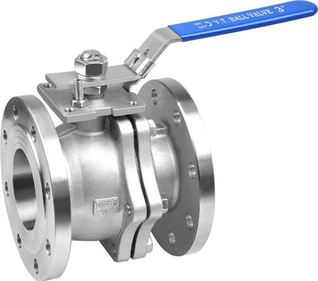 Soutien personnalisé ODM 2 pièces soupape à bille en acier inoxydable pour flanges ANSI classe 150