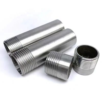 Pipe en acier inoxydable NPT à filetage mâle de 2" de longueur