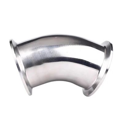 Sanitaire 90 degrés 45 degrés 2 "Tri-clampe Elbow Casting SS304 316L TC de qualité alimentaire
