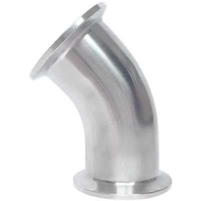 Sanitaire 90 degrés 45 degrés 2 "Tri-clampe Elbow Casting SS304 316L TC de qualité alimentaire