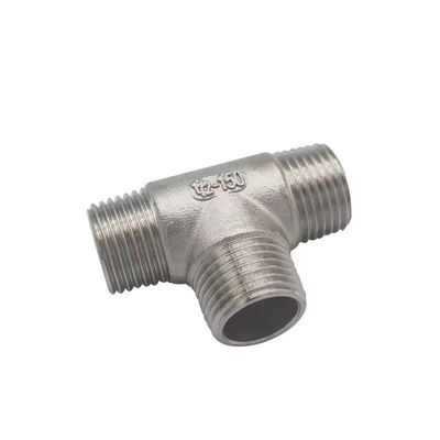 3 voies en acier inoxydable 1/2 " NPT mâle fileté T tuyau de tuyau coulissante coulée mâle Tee coulissante
