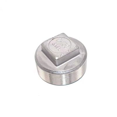 Soutien personnalisé 304 en acier inoxydable tête carrée encastrée classe 150 2' NPT mâle