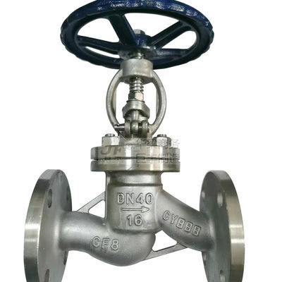 Valve sphérique en acier inoxydable de type S à température moyenne PN16 pour contrôle de débit léger