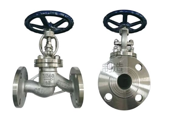 Valve sphérique en acier inoxydable de type S à température moyenne PN16 pour contrôle de débit léger