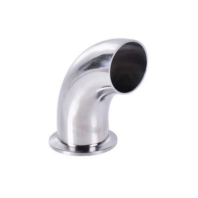 Acier inoxydable 304 316L Tri-clampe simple Installation rapide 90 degrés