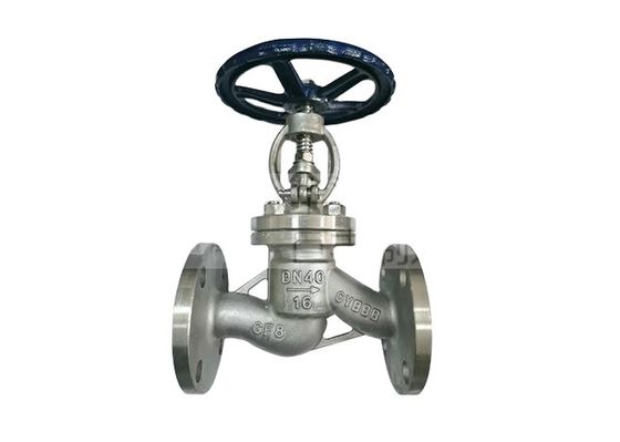 Valve sphérique en acier inoxydable de type S à température moyenne PN16 pour contrôle de débit léger