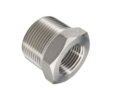 Reducteur en acier inoxydable Hex Bushing 1 "-8" NPT masculin à 3/4 "NPT féminin Adaptateur de tuyau coulé