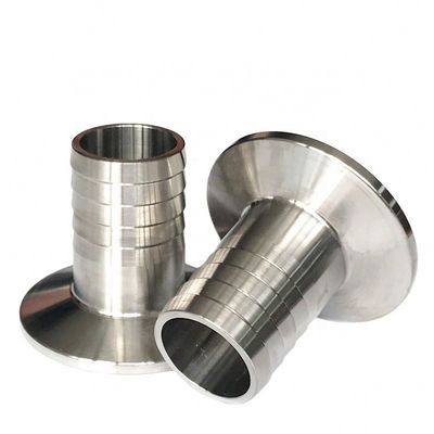 Sanitaire 304 316L en acier inoxydable tri-clampe tuyau ferrule montage avec code de tête ronde