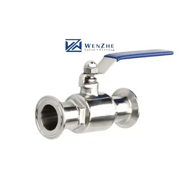 Valve sanitaire en acier Ventilateur à bille à carte rapide pour acier inoxydable DIN 3A 304 316