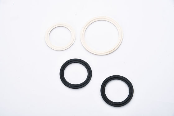 Produit alimentaire de qualité blanche Tri-clamp Pipe Sanitaire PTFE silicone avec ferrule en caoutchouc EPDM