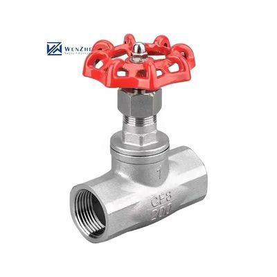304 316 Valves de porte manuelles à roue manuelle à actionnement électrique en acier inoxydable argent pour BSPT NPT