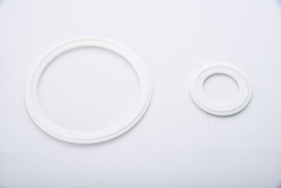Produit alimentaire de qualité blanche Tri-clamp Pipe Sanitaire PTFE silicone avec ferrule en caoutchouc EPDM
