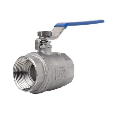 WZ en acier inoxydable SS 304 316 NPT BSP filé 2PC soupape à bille personnalisée pour la longévité
