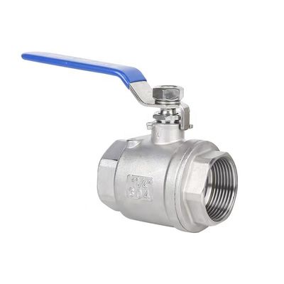 WZ en acier inoxydable SS 304 316 NPT BSP filé 2PC soupape à bille personnalisée pour la longévité