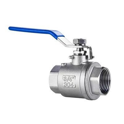 WZ en acier inoxydable SS 304 316 NPT BSP filé 2PC soupape à bille personnalisée pour la longévité