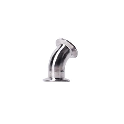 Pipe de soudage ronde à 45 degrés à courbure de coude pour acier inoxydable sanitaire 304 346L