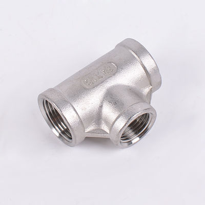 Pipe en forme de T en acier inoxydable équipée d'un fil féminin de 3/4" NPT et d'un code de tête égale