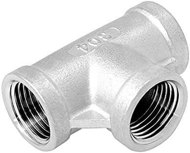 Pipe en forme de T en acier inoxydable équipée d'un fil féminin de 3/4" NPT et d'un code de tête égale