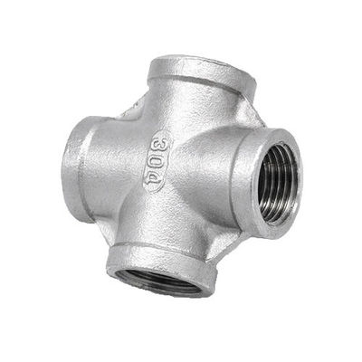 Pipe en forme de T en acier inoxydable équipée d'un fil féminin de 3/4" NPT et d'un code de tête égale