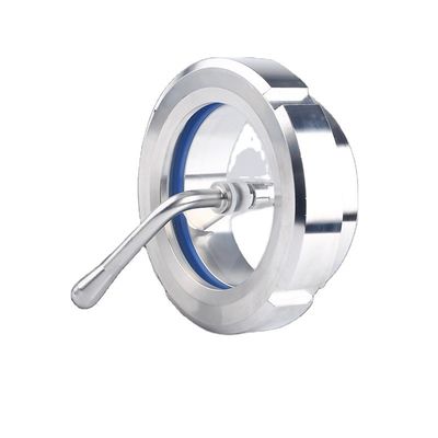 10bar en acier inoxydable sanitaire 304/316L tube soudé Union Sight Glass avec essuie-glace