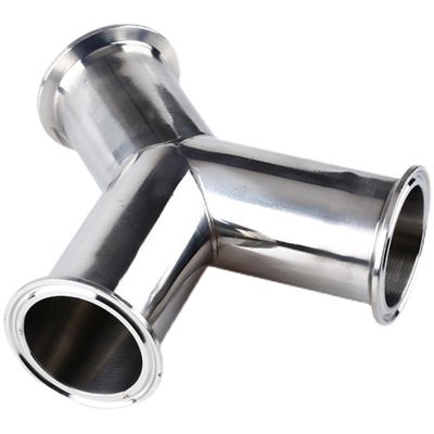 Acier inoxydable sanitaire304 316 Pipe fitting Tri Clamp Wyes Tee Y Type Tee garantie