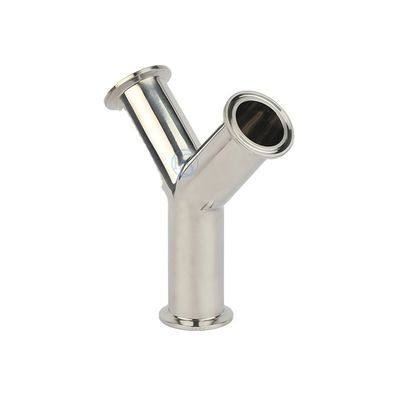 Acier inoxydable sanitaire304 316 Pipe fitting Tri Clamp Wyes Tee Y Type Tee garantie