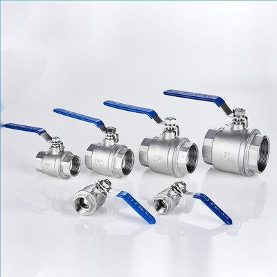 SS304 DN8 Ventilateur à rouleaux manuel à bille à filetage féminin Standard Standard Head Code Round
