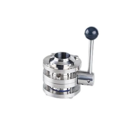 1'-8'' en acier inoxydable 301/304/316 soudage soupape papillon pour le contrôle de débit sanitaire