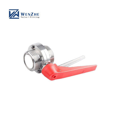 Ventilateurs à papillon à filetage mâle manuel SS304 / 316L