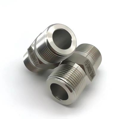WZ en acier inoxydable haute pression hexagonale tétons BSP NPT équivalent mâle fil de tuyauterie