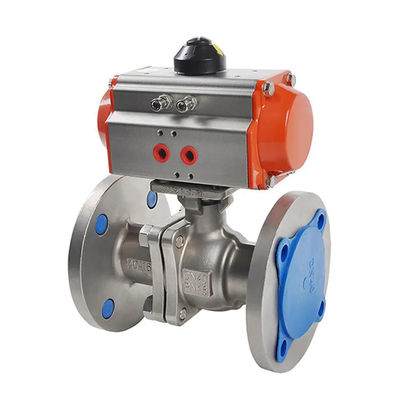 Valve à bille pneumatique standard en acier au carbone WCB dn50 pn16 pour support personnalisé